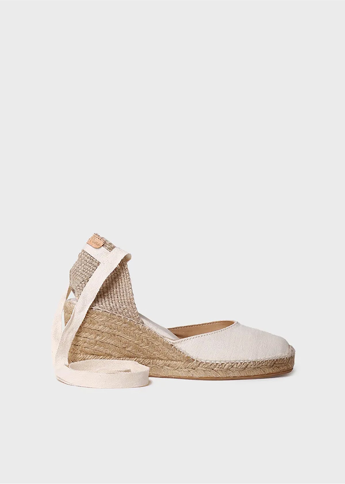 Espadrillot - Calonge, luonnonvalkoinen kangas, vegaaninen