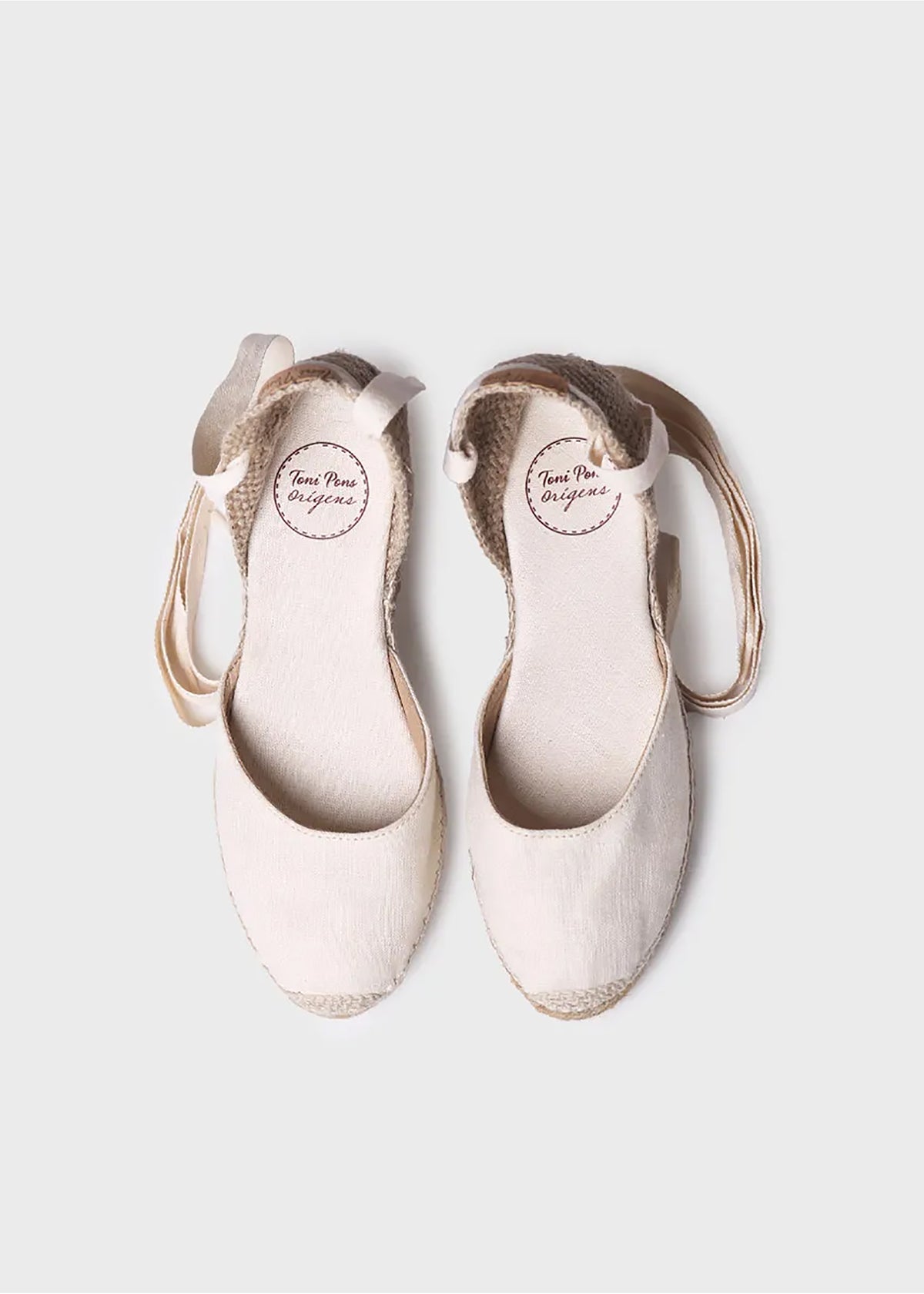 Espadrillot - Calonge, luonnonvalkoinen kangas, vegaaninen