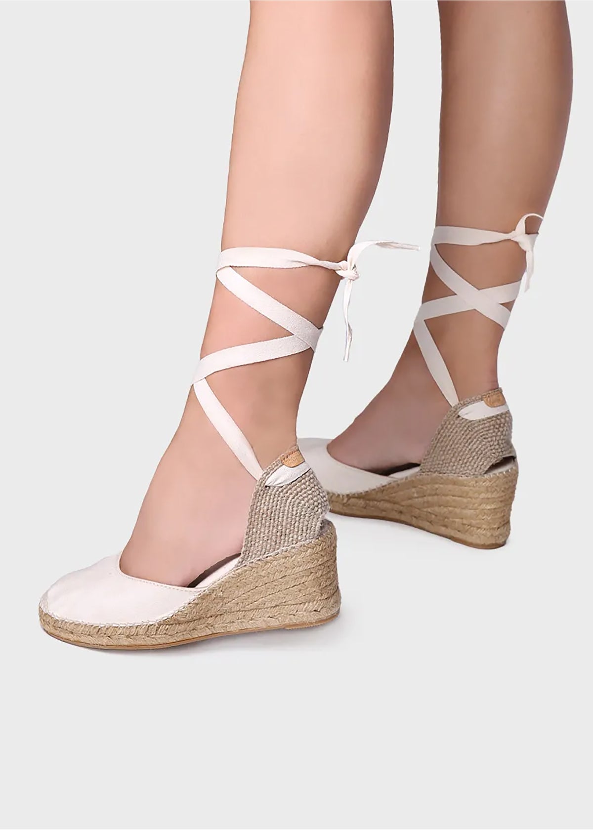 Espadrillot - Calonge, luonnonvalkoinen kangas, vegaaninen