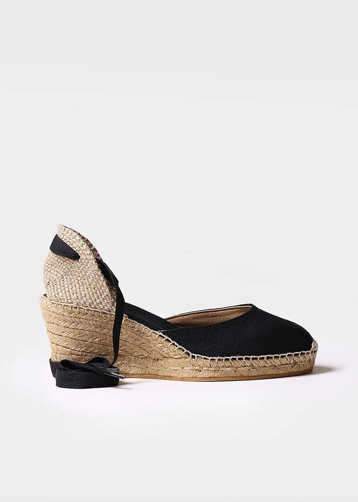 Espadrillot - Calonge, musta kangas, vegaaninen