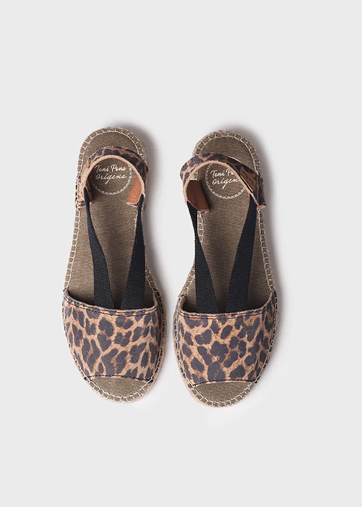 Espadriller - Elmina, leopardmönstrat läder