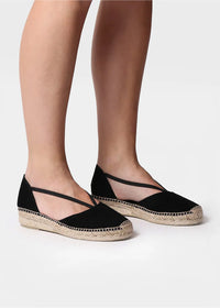 Espadrillot - Erla-A, musta nahka