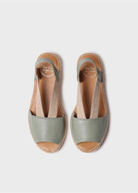 Espadrilles - Etna, mint green leather