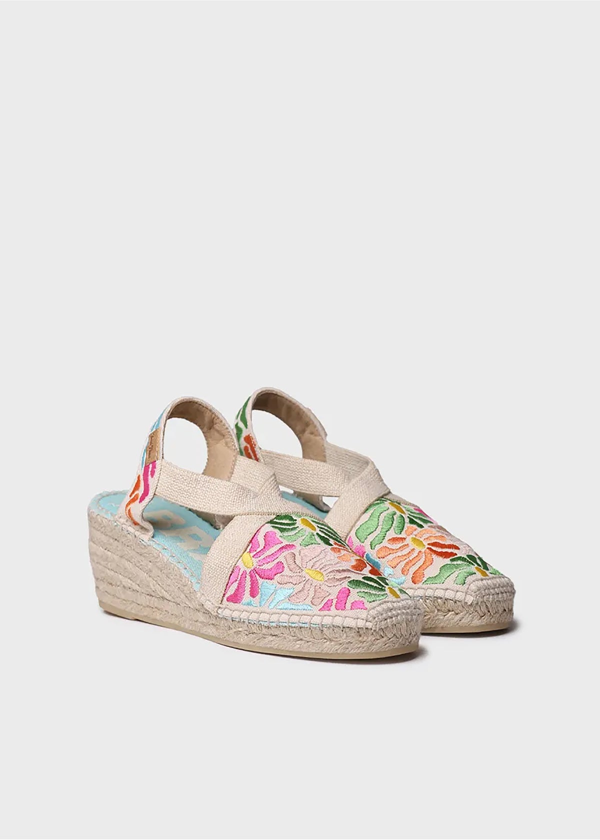 Espadrilles - Montjoi, light patterned fabric, vegan
