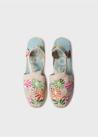 Espadrilles - Montjoi, light patterned fabric, vegan