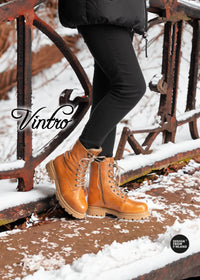 Winter shoes with fur lining - Sanni, cognac brown leather, wide fit