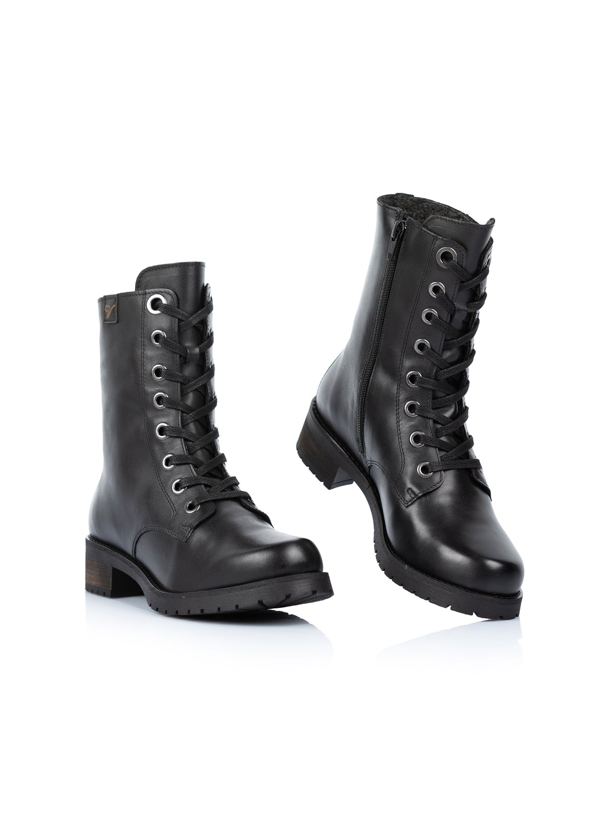 Ankle boots - Snow, black leather