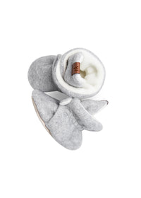 Children's slippers - gray fleece