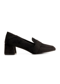 Loafers med klack - svart