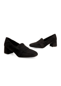 Loafers med klack - svart