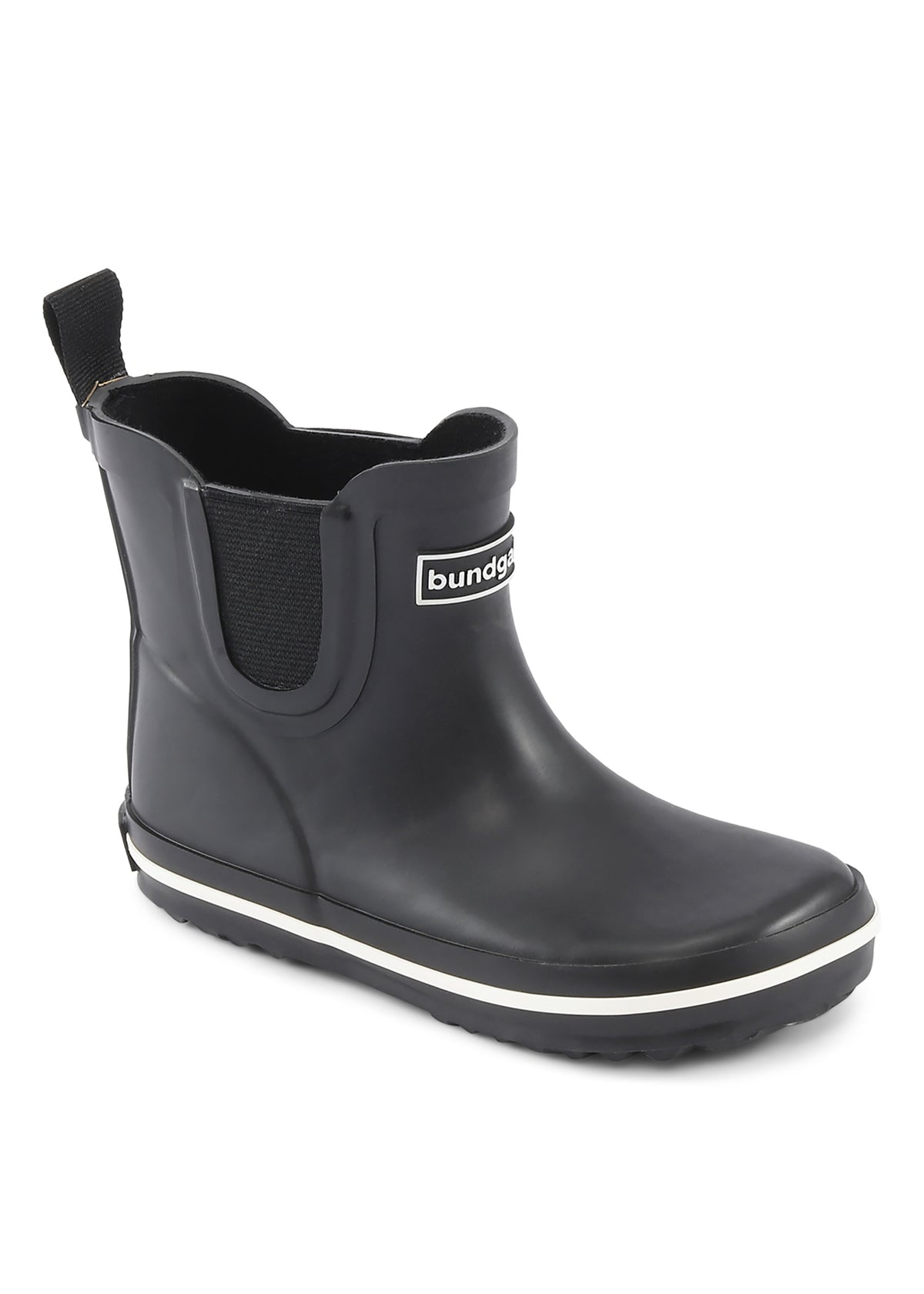 Rubber boots - short shaft, black, Bundgaard Zero Heel
