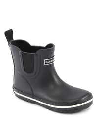 Rubber boots - short shaft, black, Bundgaard Zero Heel