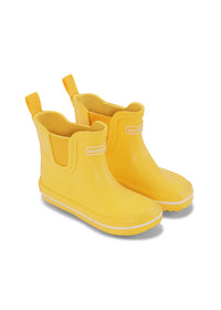 Rubber boots - short shaft, yellow, Bundgaard Zero Heel