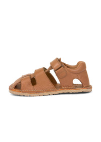 Children's barefoot sandals, Flexy Avi - cognac brown