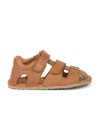 Children's barefoot sandals, Flexy Avi - cognac brown
